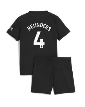 Billige Fotballdrakt Manchester City Tijjani Reijnders #4 Replika Bortedraktsett Barn 2025-26 Kortermet (med bukser)